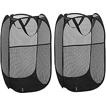 Amazon｜WD&CD ランドリーバスケット【2枚】 洗濯かご メッシュ